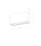 Outdoor ceiling lamps - Nowodvorski PIX LED Outdoor Ceiling Lamps Plafond Max power 10W LED IP54 3000K Black 11367 - product 7