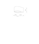 Outdoor wall lamps - Nowodvorski NEL LED Outdoor Wall Mounted Max wattage 5W LED IP54 3000K Black 11368 - product 7