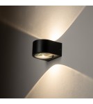 Outdoor wall lamps - Nowodvorski NEL LED Outdoor Wall Mounted Max wattage 2x5W LED IP54 3000K Black 11370 - product 2