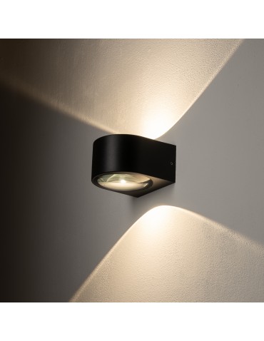 Nowodvorski NEL LED Outdoor Wall Mounted Max wattage 2x5W LED IP54 3000K Black 11370 - product 2