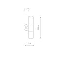 Nowodvorski IDA Zewnętrzna Ścienna Natynkowe Max moc 10W LED E27 IP44 Czarny 11372