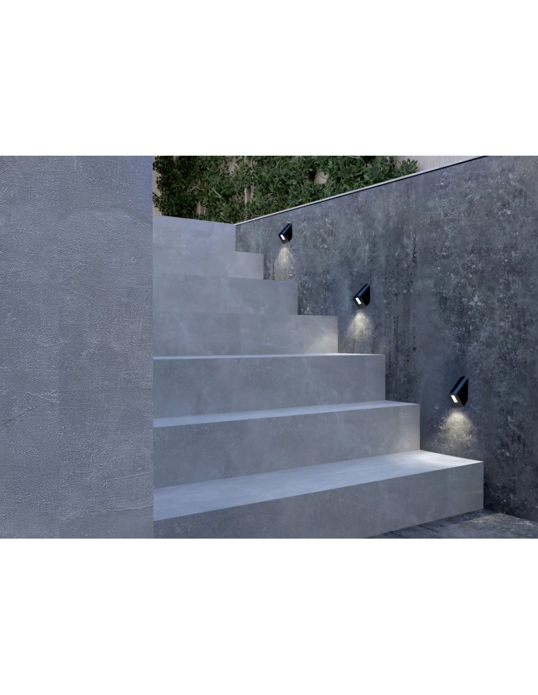 Outdoor wall lamps - Nowodvorski CLINE LED Outdoor Wall Mounted Max wattage 3W LED IP54 3000K Black 11377 - product kolory-swiatla.pl 7