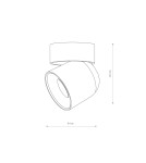 Adjustable ceiling lamps - spots - Nowodvorski OSCAR Spotlight/Spot Max power 15W only LED GU10 R50 IP54 White 11347 - product 10