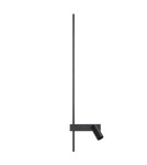 Wall lamps for bedrooms - Nowodvorski EASY LED LEFT Wall-mounted Adjustable with switch Max wattage 1x10W only LED, 1x11W LED GU10 R35, LED 3000K Black 11 - product 1