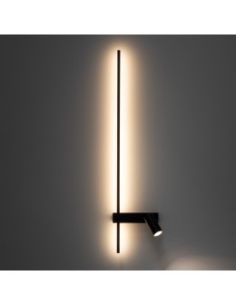 Nowodvorski EASY LED LEFT  Ścienna Regulowany z włącznikiem Max moc 1x10W only LED, 1x11W LED GU10 R35, LED  3000K Czarny 114 - produkt 2