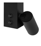 Wall lamps for bedrooms - Nowodvorski EASY LED LEFT Wall-mounted Adjustable with switch Max wattage 1x10W only LED, 1x11W LED GU10 R35, LED 3000K Black 11 - product 7