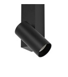 Wall lamps for bedrooms - Nowodvorski EASY LED LEFT Wall-mounted Adjustable with switch Max wattage 1x10W only LED, 1x11W LED GU10 R35, LED 3000K Black 11 - product 8