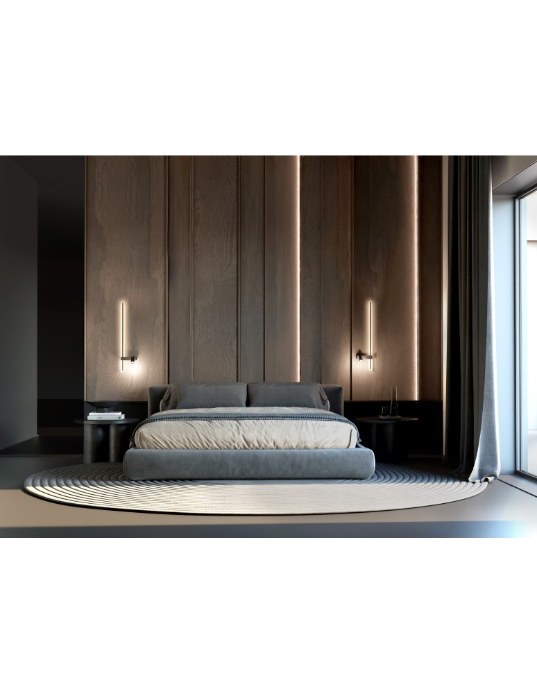 Wall lamps for bedrooms - Nowodvorski EASY LED LEFT Wall-mounted Adjustable with switch Max wattage 1x10W only LED, 1x11W LED GU10 R35, LED 3000K Black 11 - product kolory-swiatla.pl 10