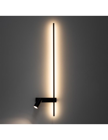 Nowodvorski EASY LED RIGHT  Ścienna Regulowany z włącznikiem Max moc 1x10W only LED, 1x11W LED GU10 R35, LED  3000K Czarny 11 - produkt 2