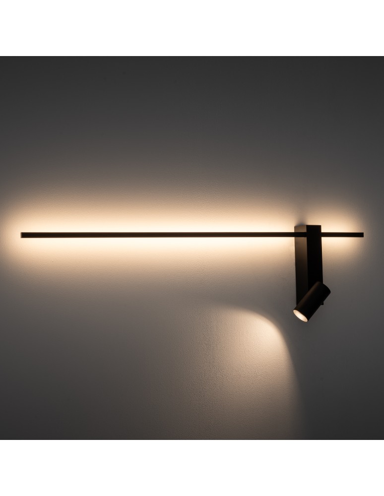 Wall lamps for bedrooms - Nowodvorski EASY LED RIGHT Wall mounted Adjustable with on/off switch Max power 1x10W only LED, 1x11W LED GU10 R35, LED 3000K Bl - product kolory-swiatla.pl 6