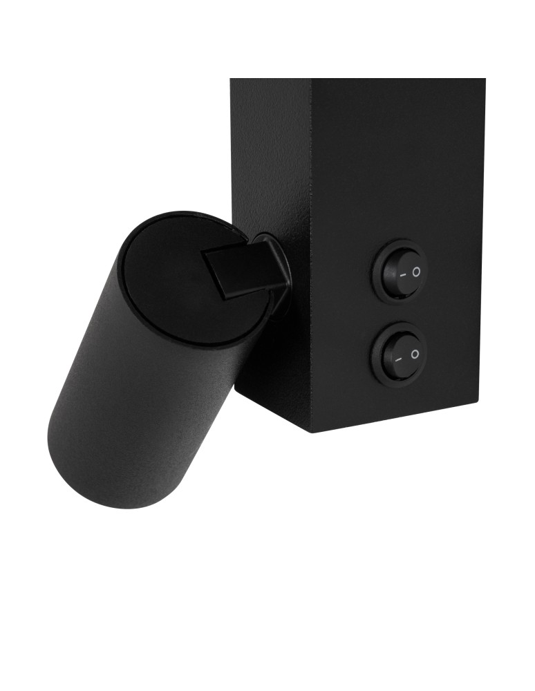 Wall lamps for bedrooms - Nowodvorski EASY LED RIGHT Wall mounted Adjustable with on/off switch Max power 1x10W only LED, 1x11W LED GU10 R35, LED 3000K Bl - product kolory-swiatla.pl 7