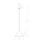 Single pendant lamps - Nowodvorski ZENITH M Ceiling lamps Pendant lamps Max wattage 20W only LED GU10 or GU10 ES111 Terracotta 11486 - product 9