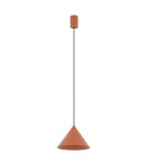 Single pendant lamps - Nowodvorski ZENITH S Ceiling lamps Pendant lamps Max wattage 20W only LED GU10 or GU10 ES111 Terracotta 11490 - product 1