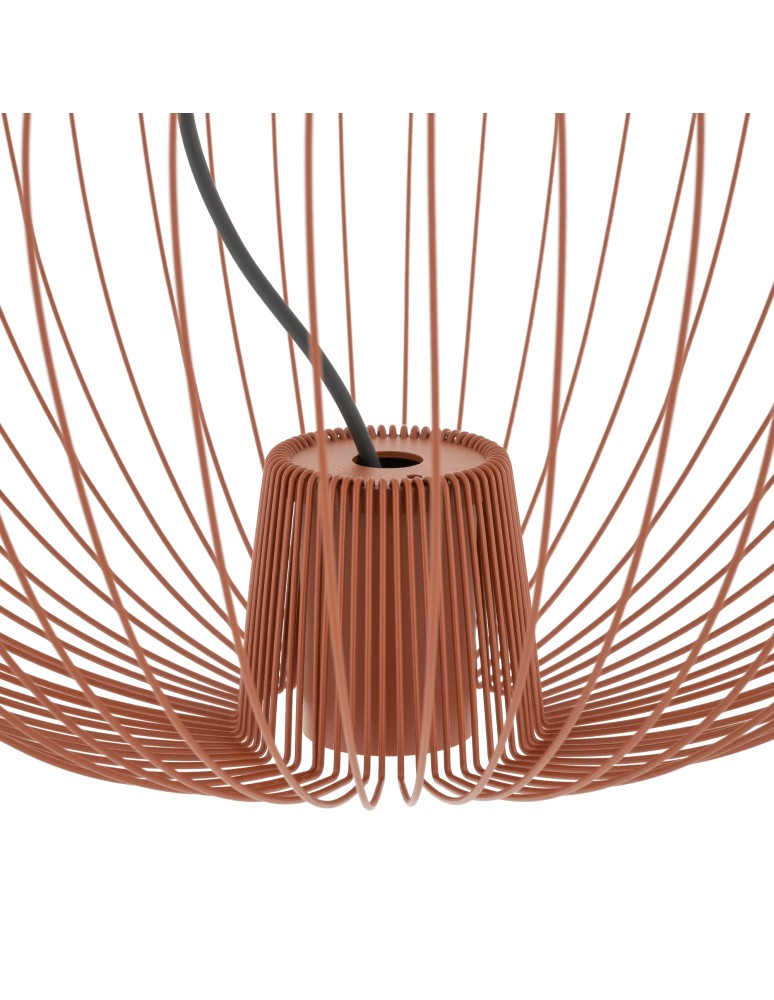 Wire pendant lamps - Nowodvorski PUMPKIN M Ceiling lamps Pendant lamps Max wattage 10W only LED GU10 R50 Terracotta 11495 - product kolory-swiatla.pl 7