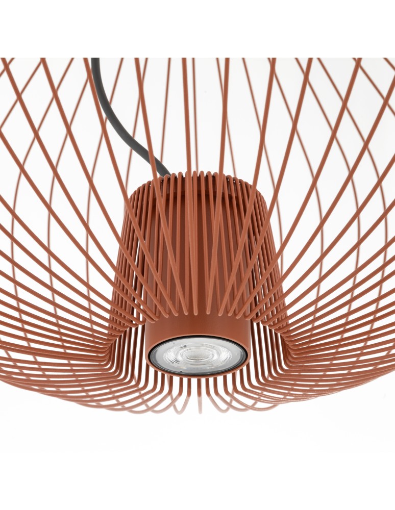 Wire pendant lamps - Nowodvorski PUMPKIN M Ceiling lamps Pendant lamps Max wattage 10W only LED GU10 R50 Terracotta 11495 - product kolory-swiatla.pl 8
