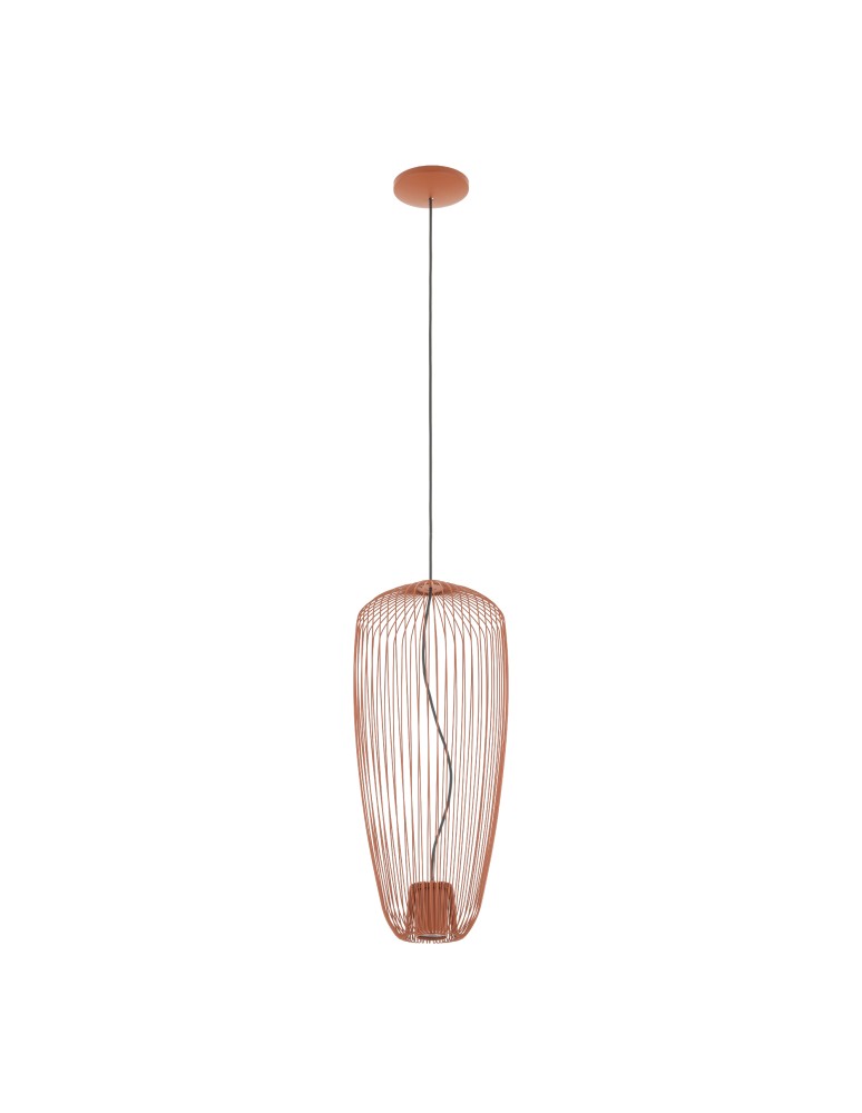 Wire pendant lamps - Nowodvorski PUMPKIN S Ceiling lamps Pendant lamps Max wattage 10W only LED GU10 R50 Terracotta 11496 - product kolory-swiatla.pl 1