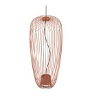 Wire pendant lamps - Nowodvorski PUMPKIN S Ceiling lamps Pendant lamps Max wattage 10W only LED GU10 R50 Terracotta 11496 - product 3