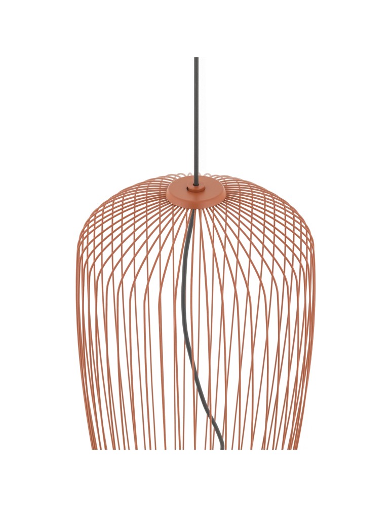 Wire pendant lamps - Nowodvorski PUMPKIN S Ceiling lamps Pendant lamps Max wattage 10W only LED GU10 R50 Terracotta 11496 - product kolory-swiatla.pl 5