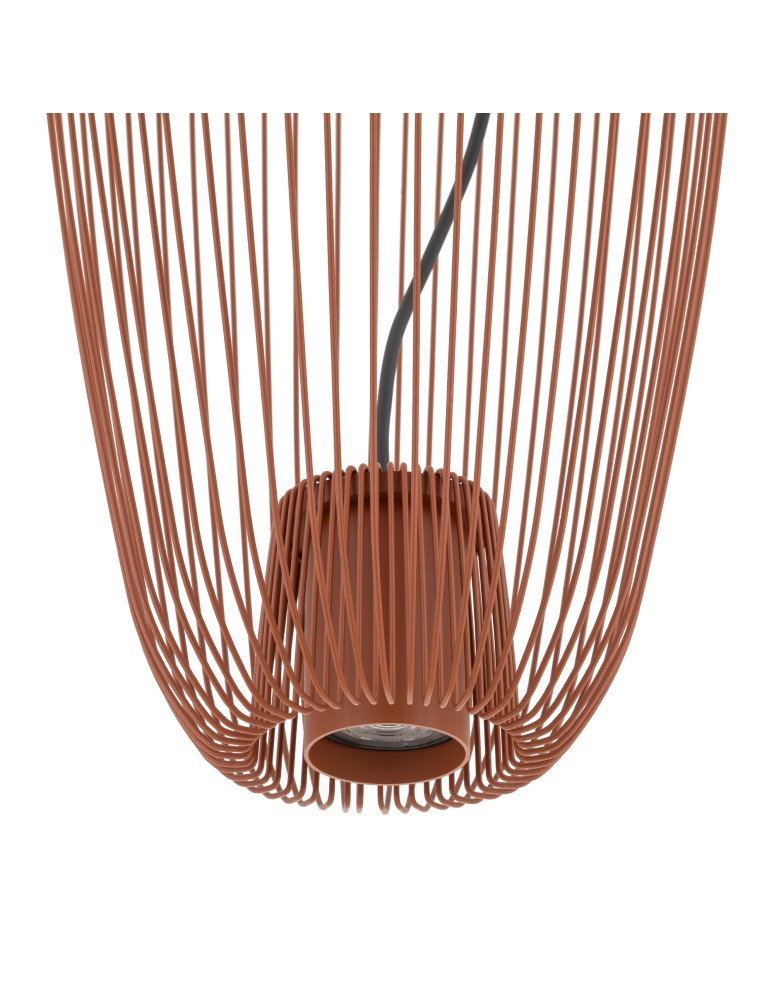 Wire pendant lamps - Nowodvorski PUMPKIN S Ceiling lamps Pendant lamps Max wattage 10W only LED GU10 R50 Terracotta 11496 - product kolory-swiatla.pl 8