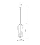 Wire pendant lamps - Nowodvorski PUMPKIN S Ceiling lamps Pendant lamps Max wattage 10W only LED GU10 R50 Terracotta 11496 - product 10