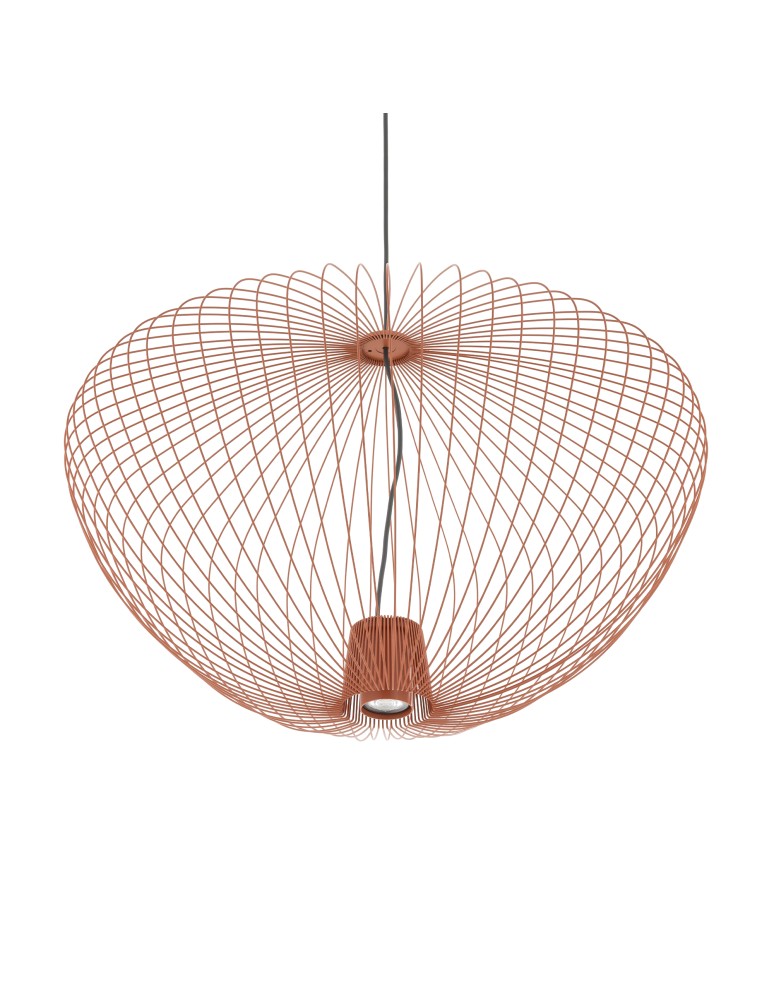 Wire pendant lamps - Nowodvorski PUMPKIN L Ceiling lamps Pendant lamps Max wattage 10W only LED GU10 R50 Terracotta 11494 - product kolory-swiatla.pl 4