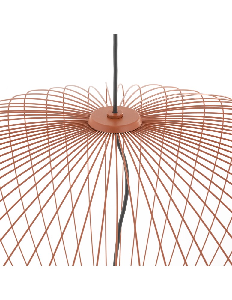 Wire pendant lamps - Nowodvorski PUMPKIN L Ceiling lamps Pendant lamps Max wattage 10W only LED GU10 R50 Terracotta 11494 - product kolory-swiatla.pl 5