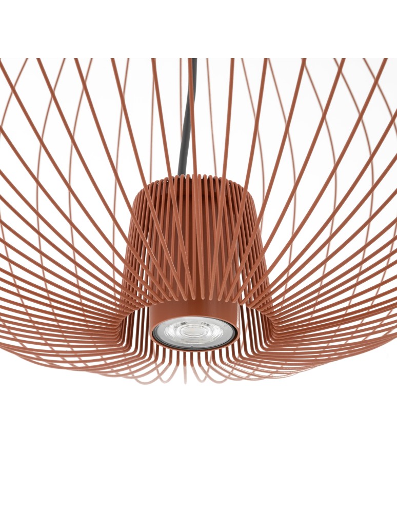 Wire pendant lamps - Nowodvorski PUMPKIN L Ceiling lamps Pendant lamps Max wattage 10W only LED GU10 R50 Terracotta 11494 - product kolory-swiatla.pl 7