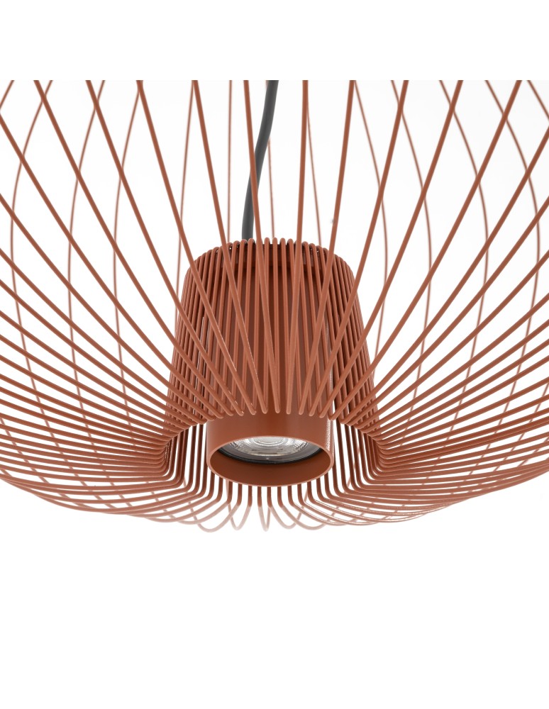 Wire pendant lamps - Nowodvorski PUMPKIN L Ceiling lamps Pendant lamps Max wattage 10W only LED GU10 R50 Terracotta 11494 - product kolory-swiatla.pl 8