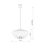 Wire pendant lamps - Nowodvorski PUMPKIN L Ceiling lamps Pendant lamps Max wattage 10W only LED GU10 R50 Terracotta 11494 - product 10