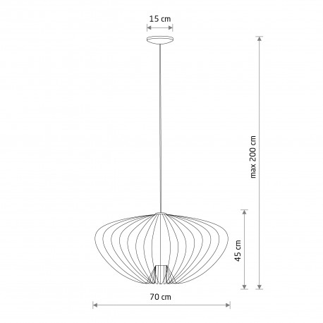 Nowodvorski PUMPKIN L Lampy sufitowe Lampy wiszące Max moc 10W only LED GU10 R50 Terracotta 11494