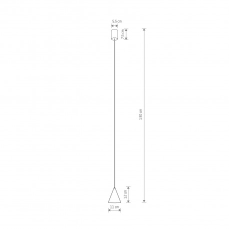 Nowodvorski ZENITH XS Lampy sufitowe Lampy wiszące Max moc 10W only LED GU10 R50 Silk gray 11455