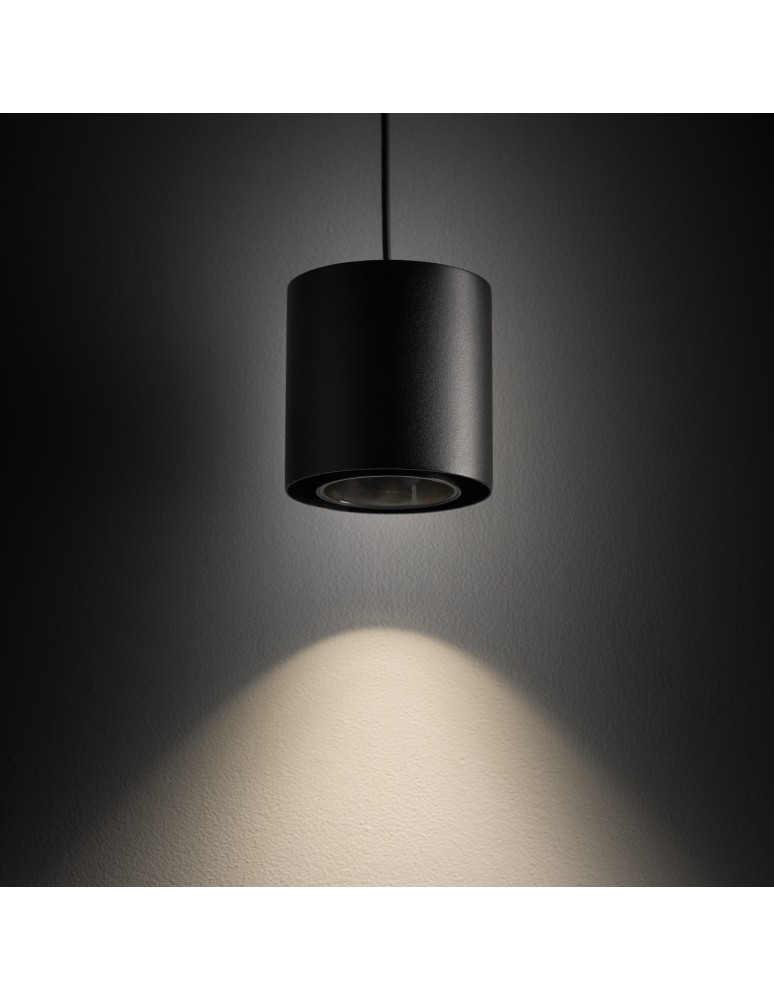 Single pendant lamps - Nowodvorski POINT DUO Ceiling lamps Pendant lamps Max wattage 10W only LED GU10 R50 Black 11512 - product kolory-swiatla.pl 2