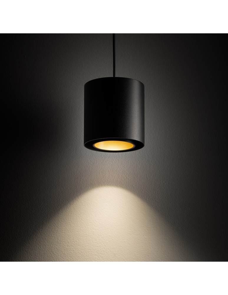 Single pendant lamps - Nowodvorski POINT DUO Ceiling lamps Pendant lamps Max wattage 10W only LED GU10 R50 Black 11511 - product kolory-swiatla.pl 2