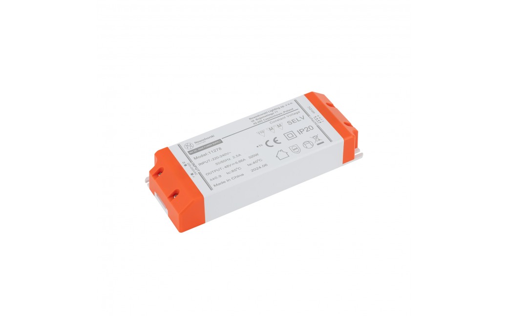 Nowodvorski 48V DC, 320W, POWER SUPPLY Systemy szynowe 1-obwodowy magnetyczny LVM Akcesoria Uniwersalne Max moc 320W Biały 1127