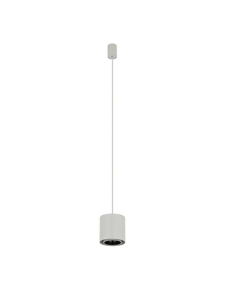 Single pendant lamps - Nowodvorski POINT DUO Ceiling lamps Pendant lamps Max wattage 10W only LED GU10 R50 Silk gray 11513 - product kolory-swiatla.pl 1