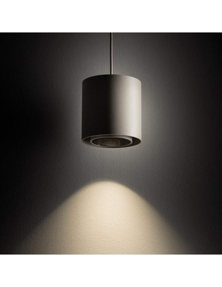 Single pendant lamps - Nowodvorski POINT DUO Ceiling lamps Pendant lamps Max wattage 10W only LED GU10 R50 Silk gray 11513 - product kolory-swiatla.pl 2