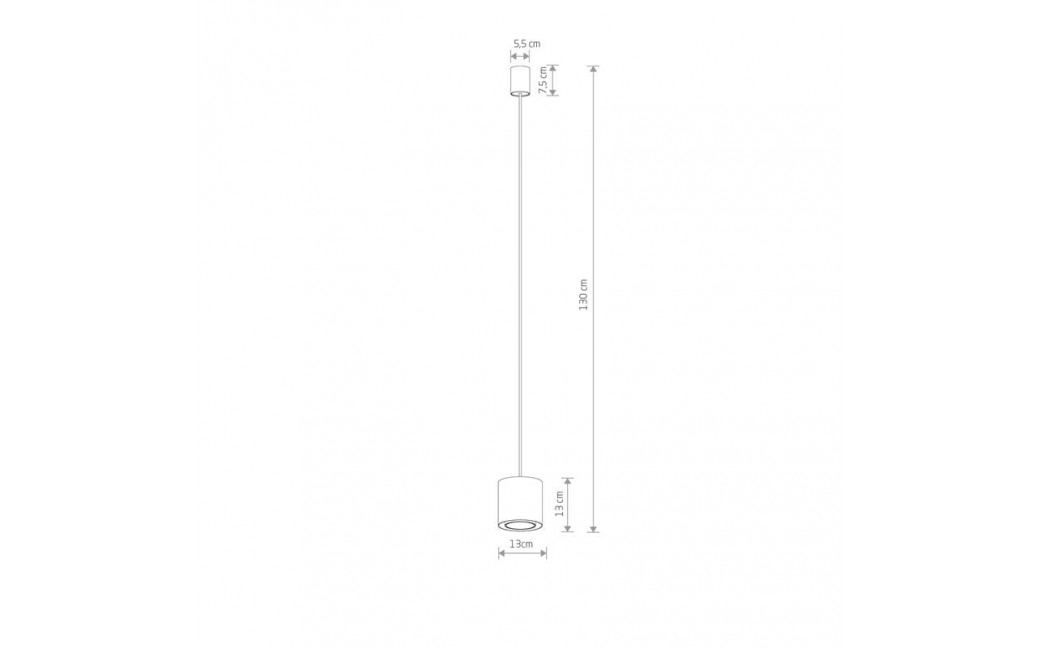 Nowodvorski POINT DUO Lampy sufitowe Lampy wiszące Max moc 10W only LED GU10 R50 Silk gray 11513