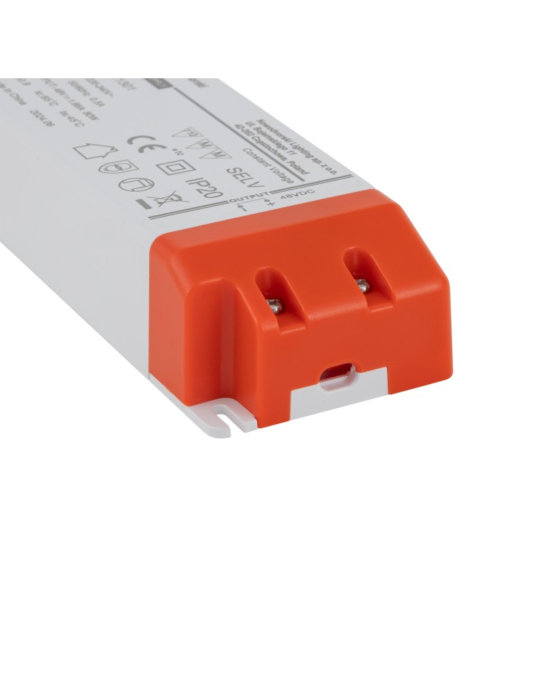 Accessories for magnetic busbars - Nowodvorski 48V DC, 80W, POWER SUPPLY Rail systems 1-circuit magnetic LVM Universal accessories Max power 80W White 11301 - product kolory-swiatla.pl 2