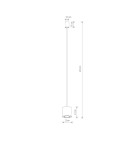 Single pendant lamps - Nowodvorski POINT DUO Ceiling lamps Pendant lamps Max wattage 10W only LED GU10 R50 White 11510 - product 9