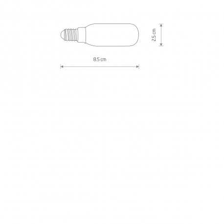 Nowodvorski BULB LED E14, T25, 4W E14 Max moc 4W LED 3000K Biały 11525