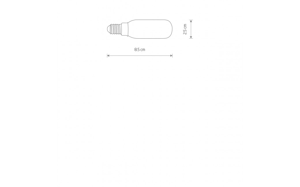 Nowodvorski BULB LED E14, T25, 4W E14 Max moc 4W LED 3000K Biały 11525