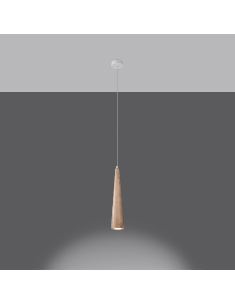 Pendant lamps - Sollux SULA 1 natural wood pendant lamp SL.1100 - product kolory-swiatla.pl 3