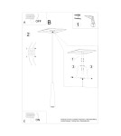 Pendant lamps - Sollux SULA 1 natural wood pendant lamp SL.1100 - product 5