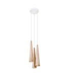 Pendant lamps - Sollux SULA 3P pendant lamp natural wood SL.1101 - product 1