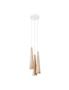Sollux SULA 3P pendant lamp natural wood SL.1101