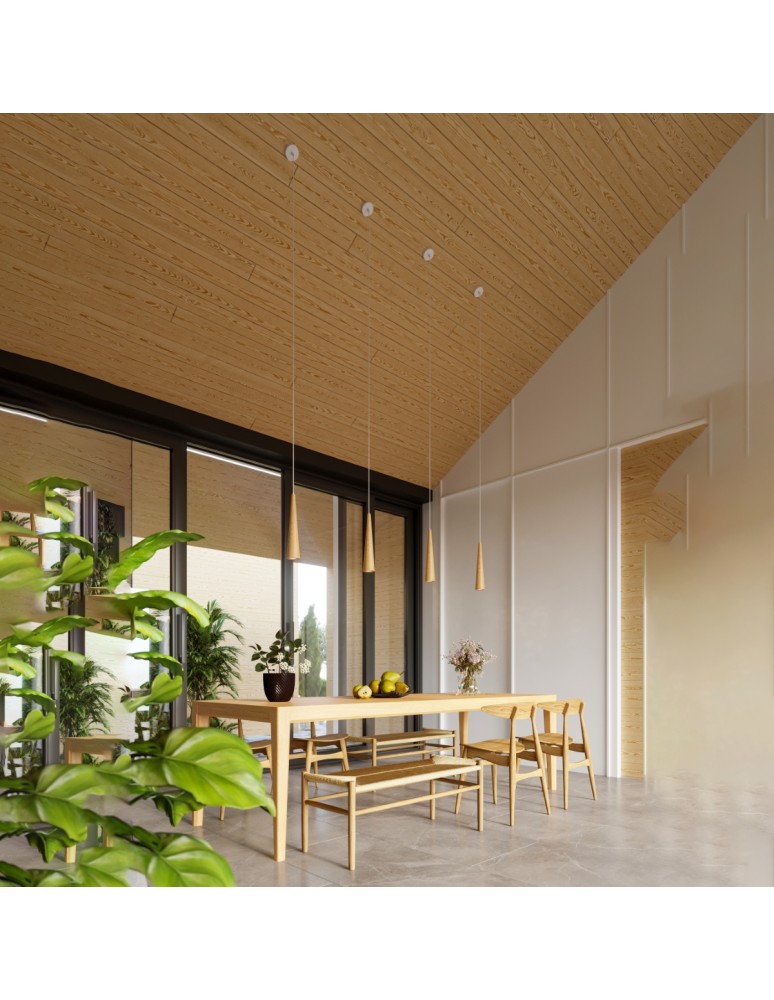 Pendant lamps - Sollux SULA 3P pendant lamp natural wood SL.1101 - product kolory-swiatla.pl 7