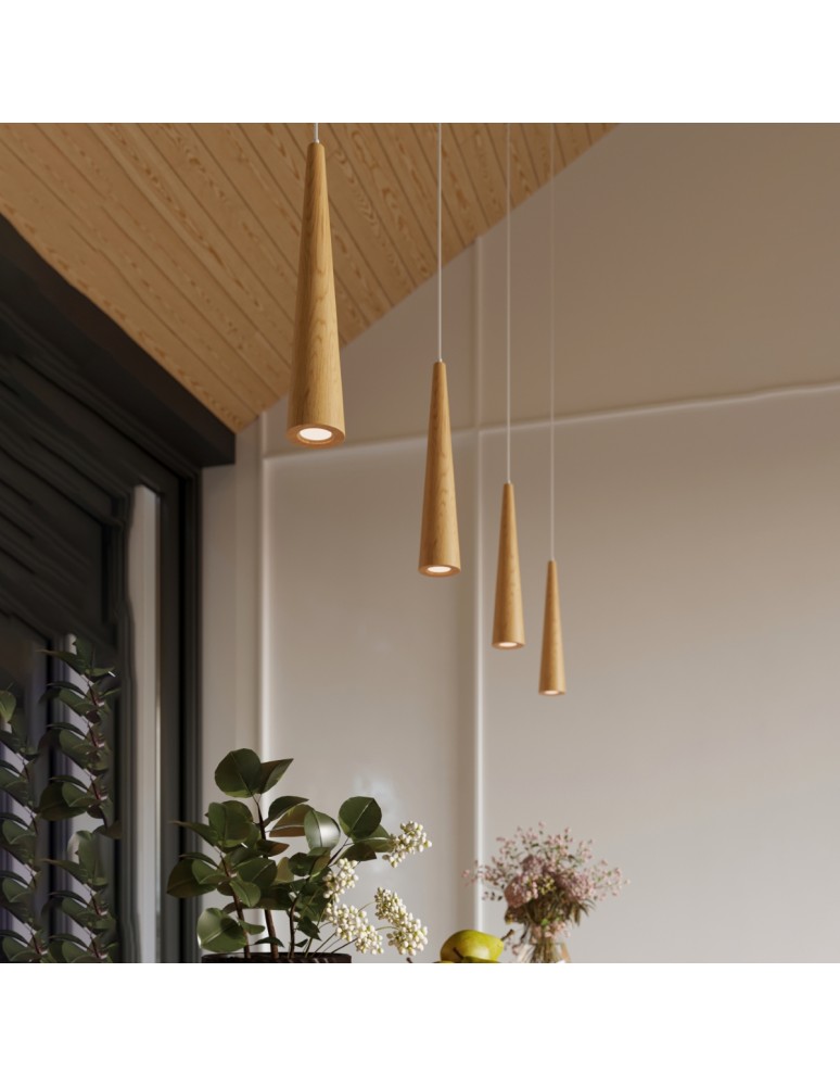 Pendant lamps - Sollux SULA 3P pendant lamp natural wood SL.1101 - product kolory-swiatla.pl 8