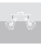 Adjustable ceiling lamps - spots - Sollux Plafond ARTEMIS 2 white SL.1103 - product 2