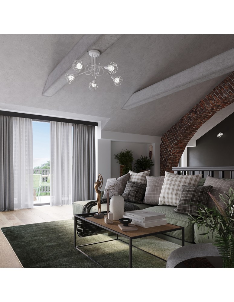 Adjustable ceiling lamps - spots - Sollux Plafond ARTEMIS 2 white SL.1103 - product kolory-swiatla.pl 8