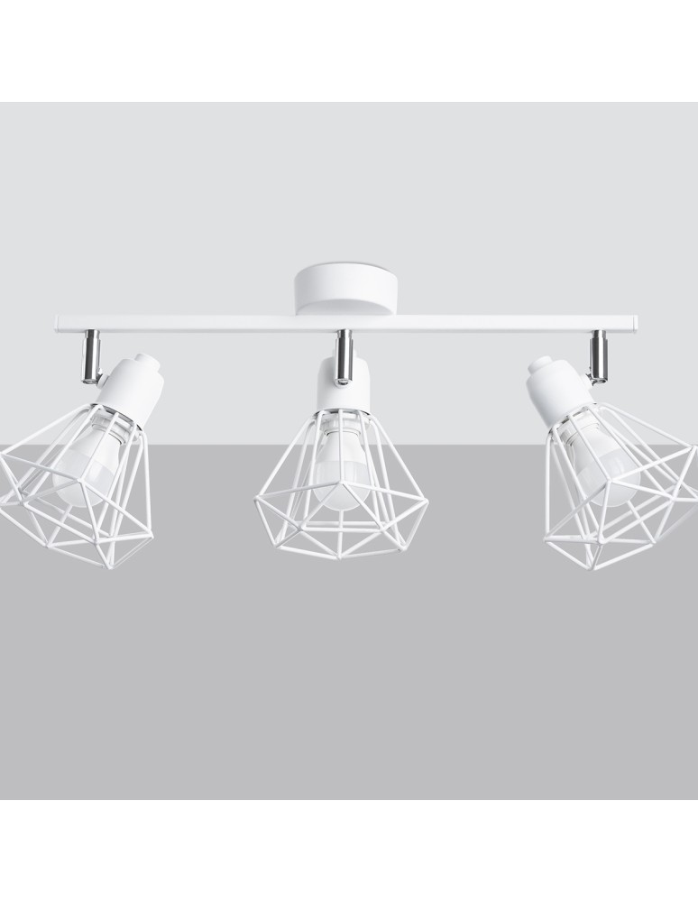 Adjustable ceiling lamps - spots - Sollux Plafond ARTEMIS 3 white SL.1104 - product kolory-swiatla.pl 2